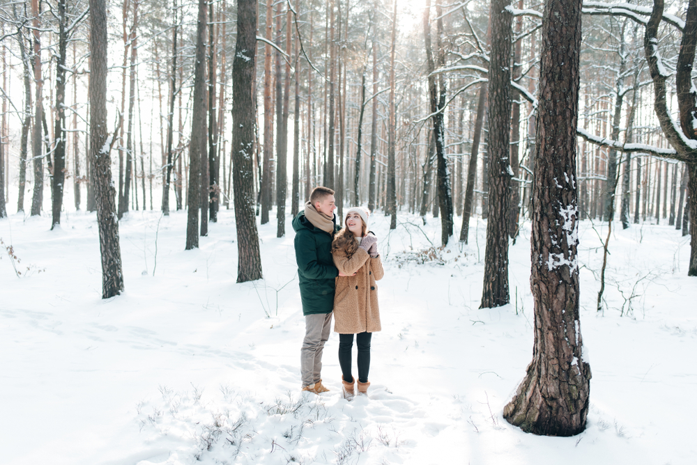 couple in forest